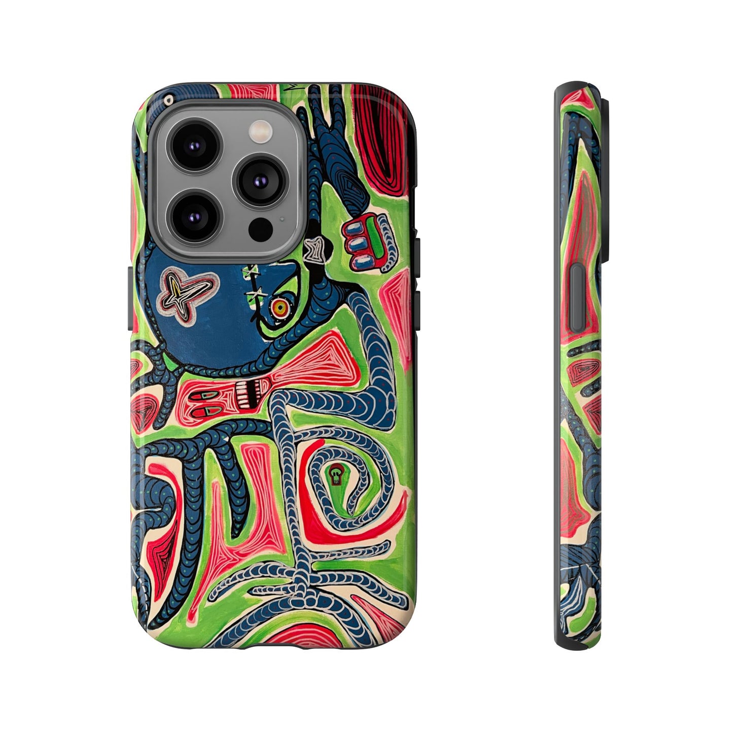Abstract AFTERLIFE Phone Case — Bold Psychedelic Music Art