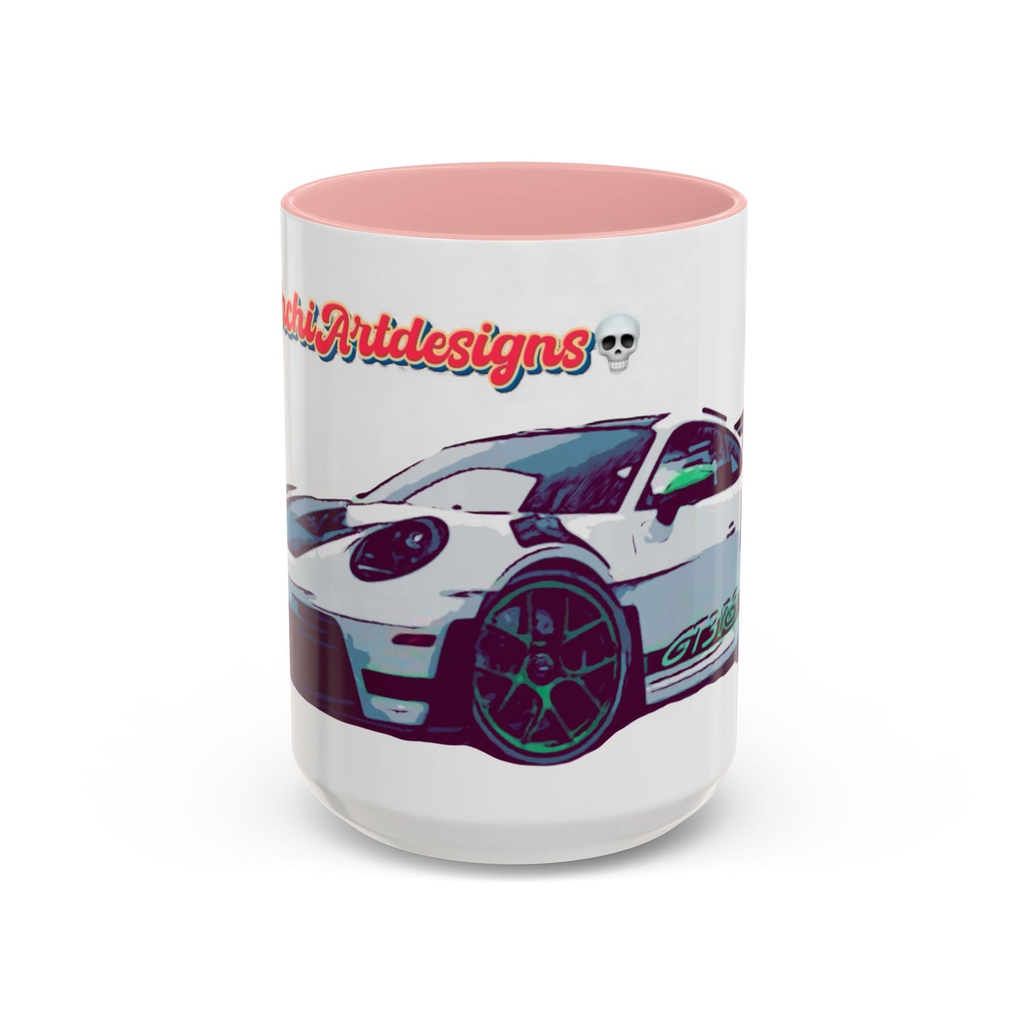 Porsche GT3 Cup Accent Coffee Mug – Racing Car Graphic 11/15oz
