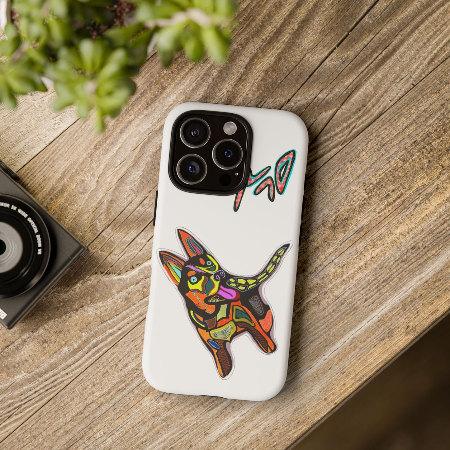 HUSKY  Colorful Abstract Dog Phone Case — 'MAD' Signature Protective Case