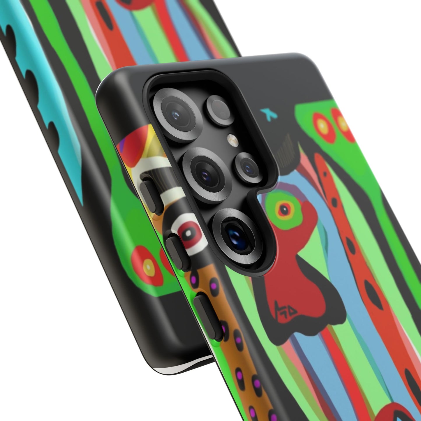 CRAZY.   Tribal Face Phone Case — Colorful Modern Art iPhone Cover