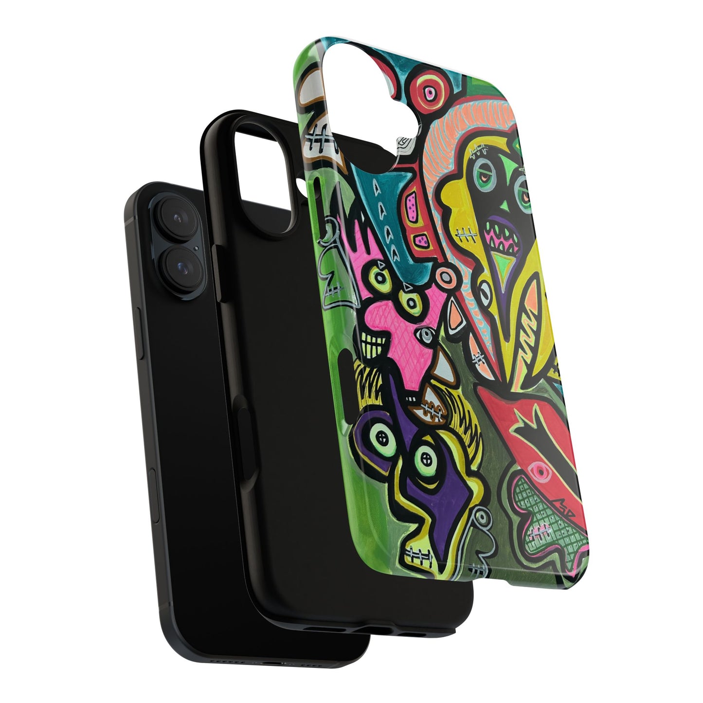 CONCERT  Abstract Graffiti Phone Case — Colorful Street Art Tough Cases
