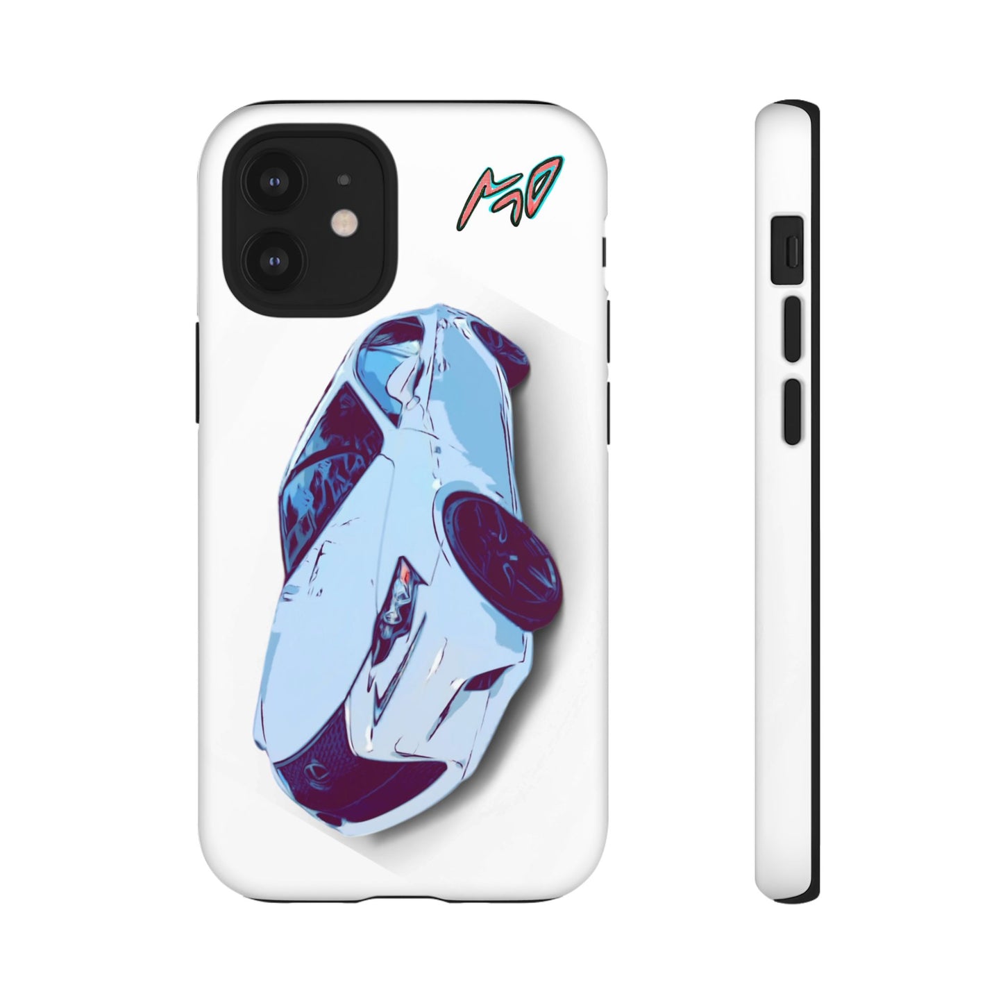 Melvin White Sports Car Phone Case - Retro Pop Art Supercar Protective Tough Case
