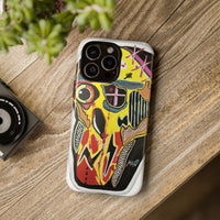 VINCENT.  Skull Riot Phone Case – Colorful Abstract Horror Art Protective Cover