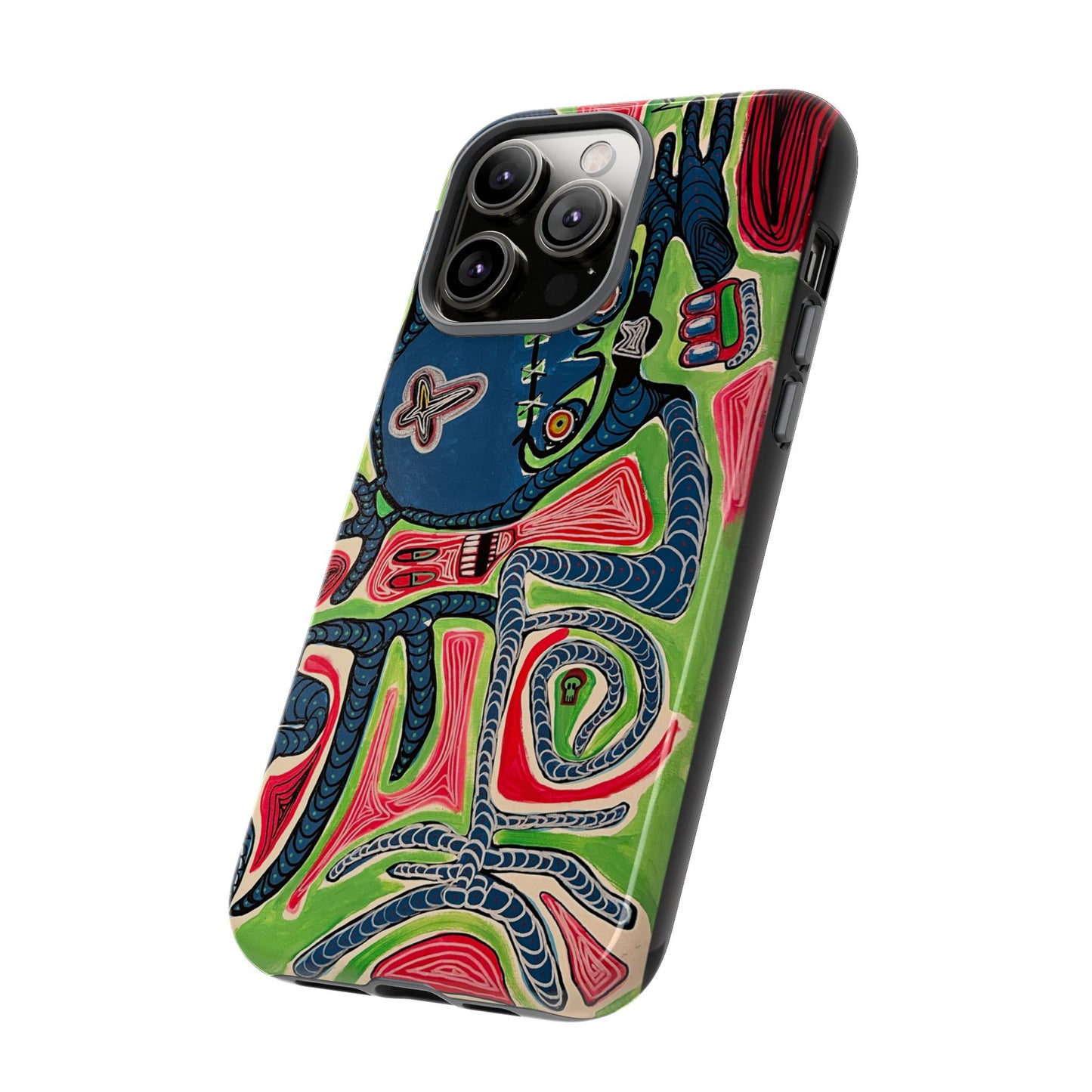 Abstract AFTERLIFE Phone Case — Bold Psychedelic Music Art