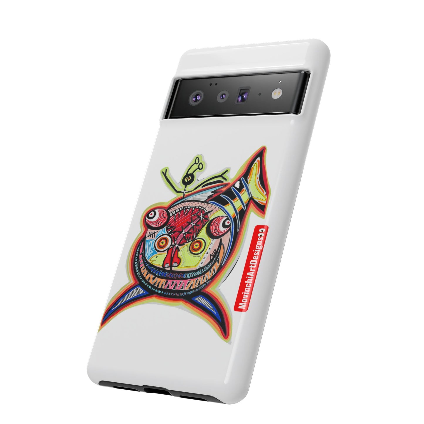 Phone Case — Colorful Abstract PARASITE  Fish Art Tough Cases