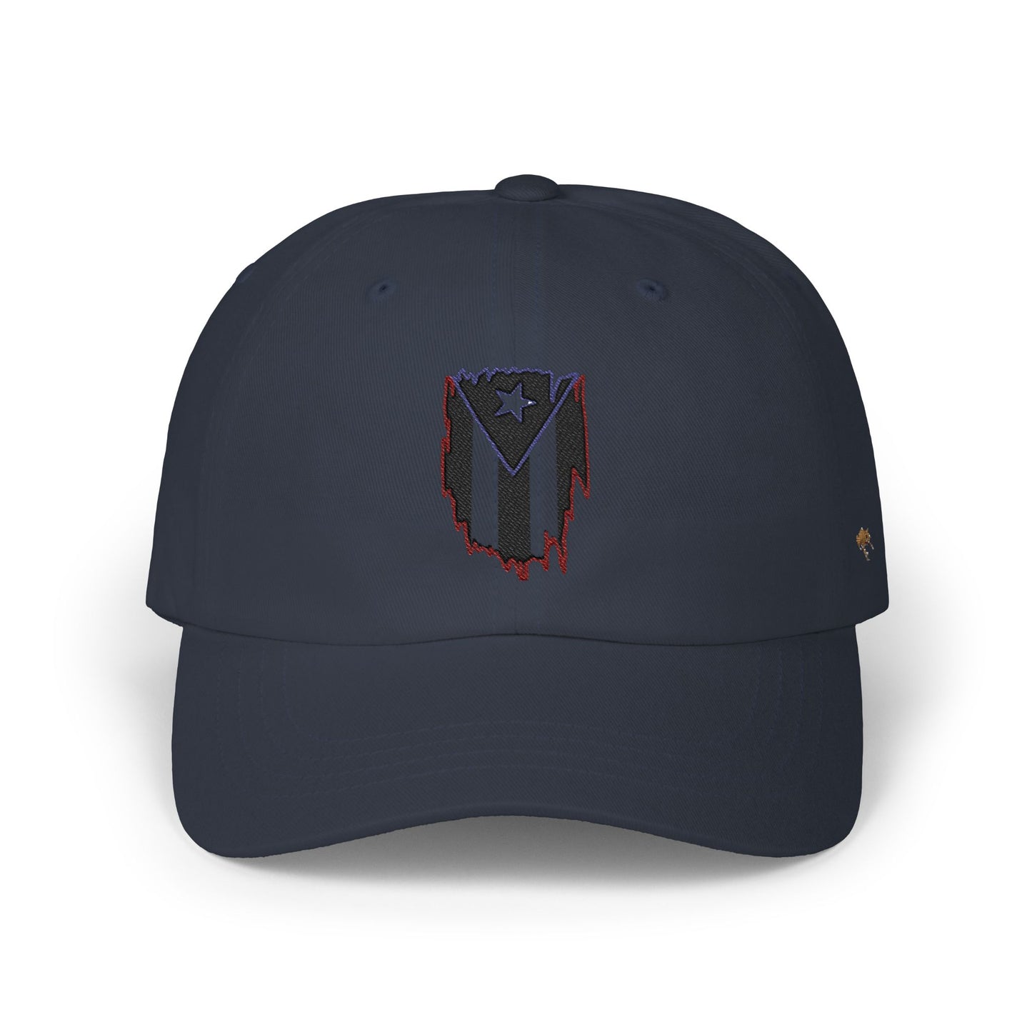 Dad Cap — Puerto Rico Flag Embroidered Distressed Logo