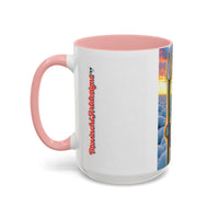 Surreal VINCENT Tribal Warrior Accent Coffee Mug — Colorful Skull Art 11/15oz