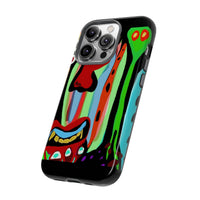 CRAZY.   Tribal Face Phone Case — Colorful Modern Art iPhone Cover