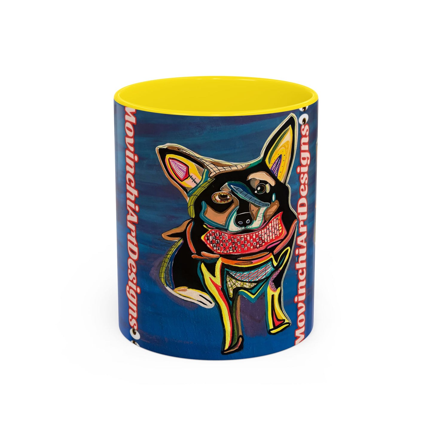 Chihuahua Art Coffee Mug – Colorful Pop‑Art Dog Accent Mug (11/15 oz)