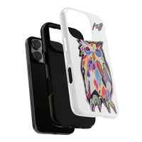Colorful Owl Phone Case — Artistic Owl Illustration Tough Case