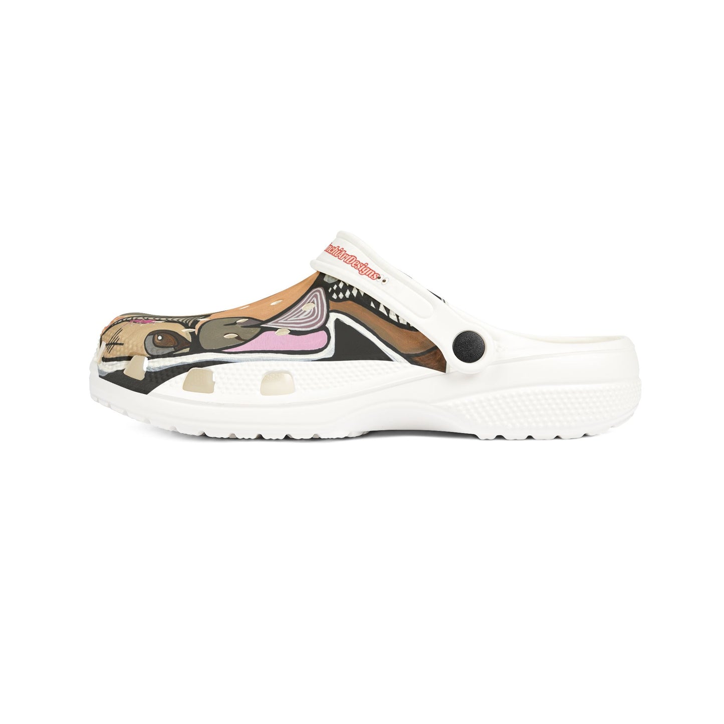 Artistic PITBULL  Dog Print EVA Foam Clogs — All-Over-Print Comfortable Slip-On Shoes