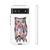 Colorful Owl Phone Case — Artistic Owl Illustration Tough Case