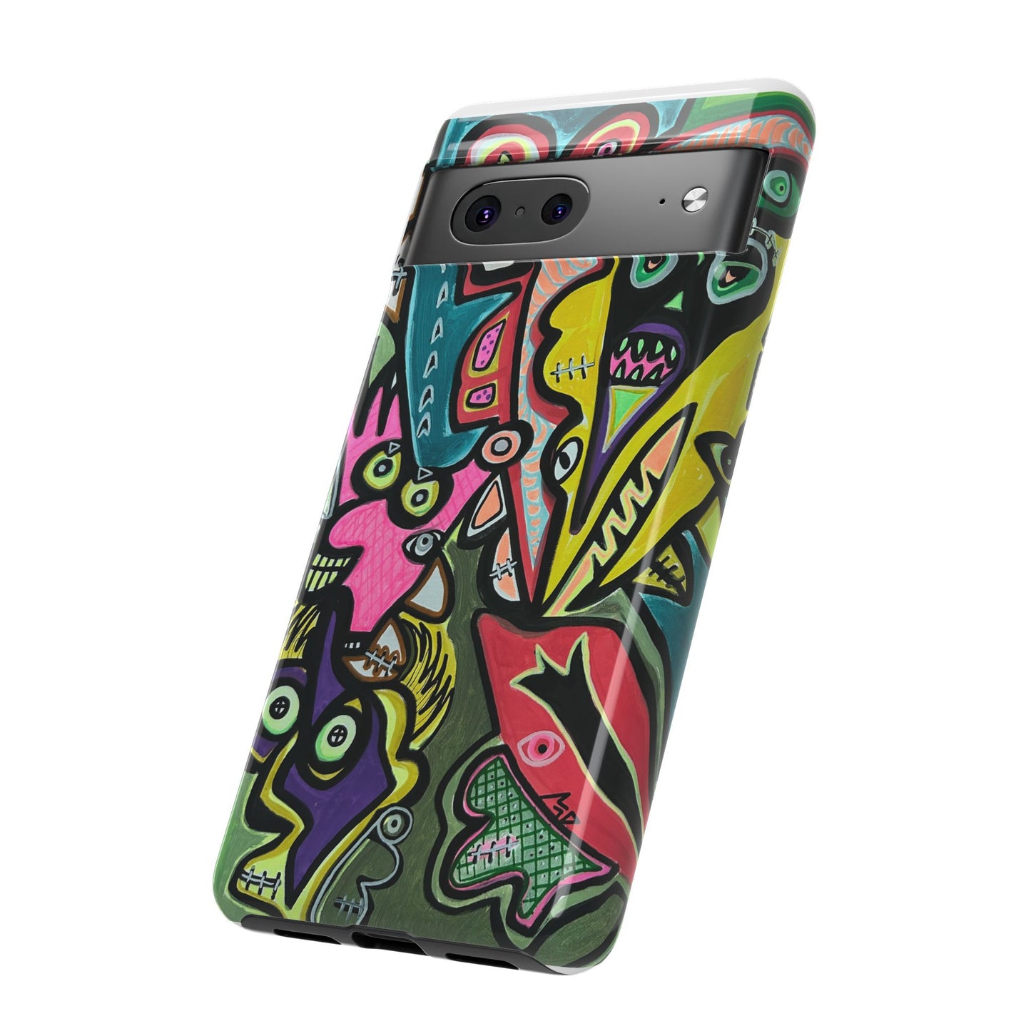 CONCERT  Abstract Graffiti Phone Case — Colorful Street Art Tough Cases