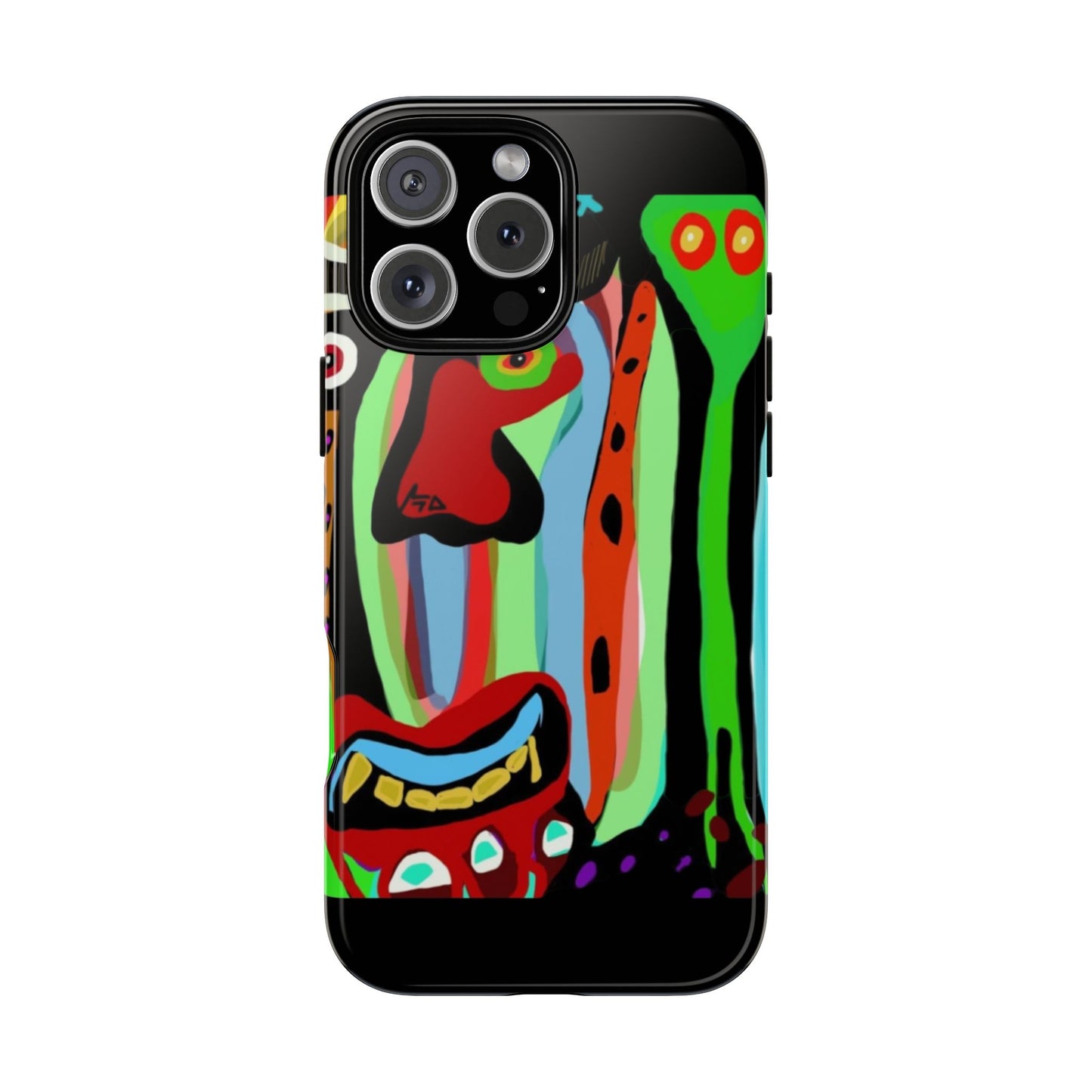 CRAZY.   Tribal Face Phone Case — Colorful Modern Art iPhone Cover