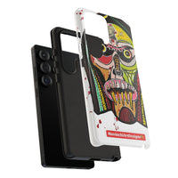 KUNTA.  Abstract Tribal Skull Phone Case — Colorful Street Art Protective Cover