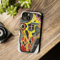 VINCENT.  Skull Riot Phone Case – Colorful Abstract Horror Art Protective Cover