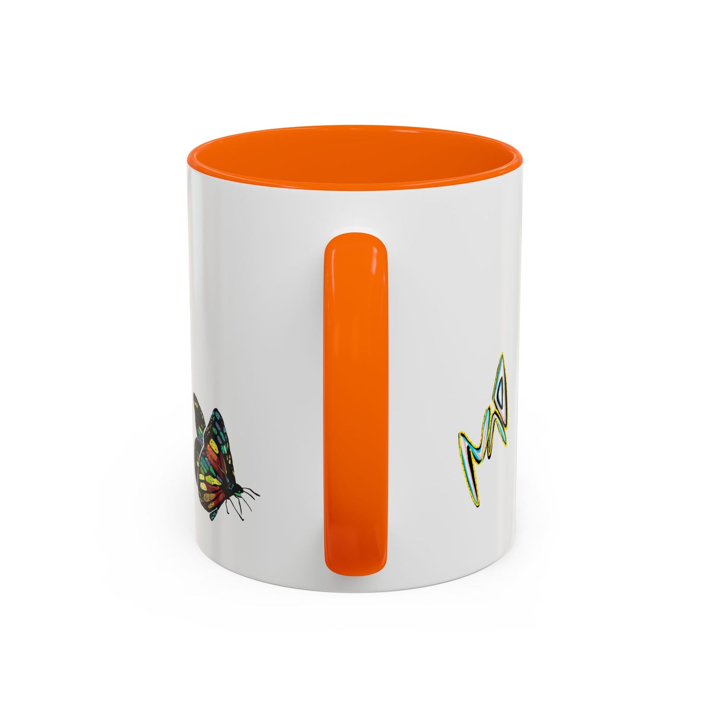 Colorful Butterfly Coffee Mug — Vibrant Monarch Art Accent Mug (11/15oz)