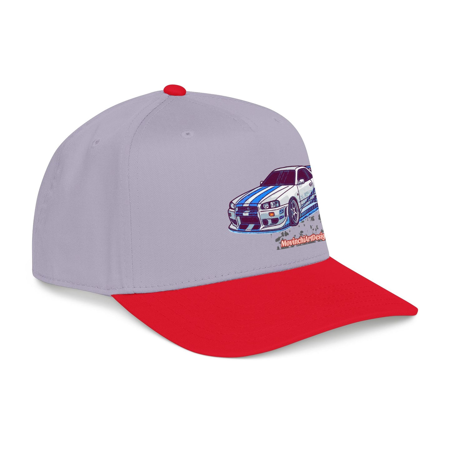 Racing Skyline Embroidered Cap — Vintage GT Sports Car Hat