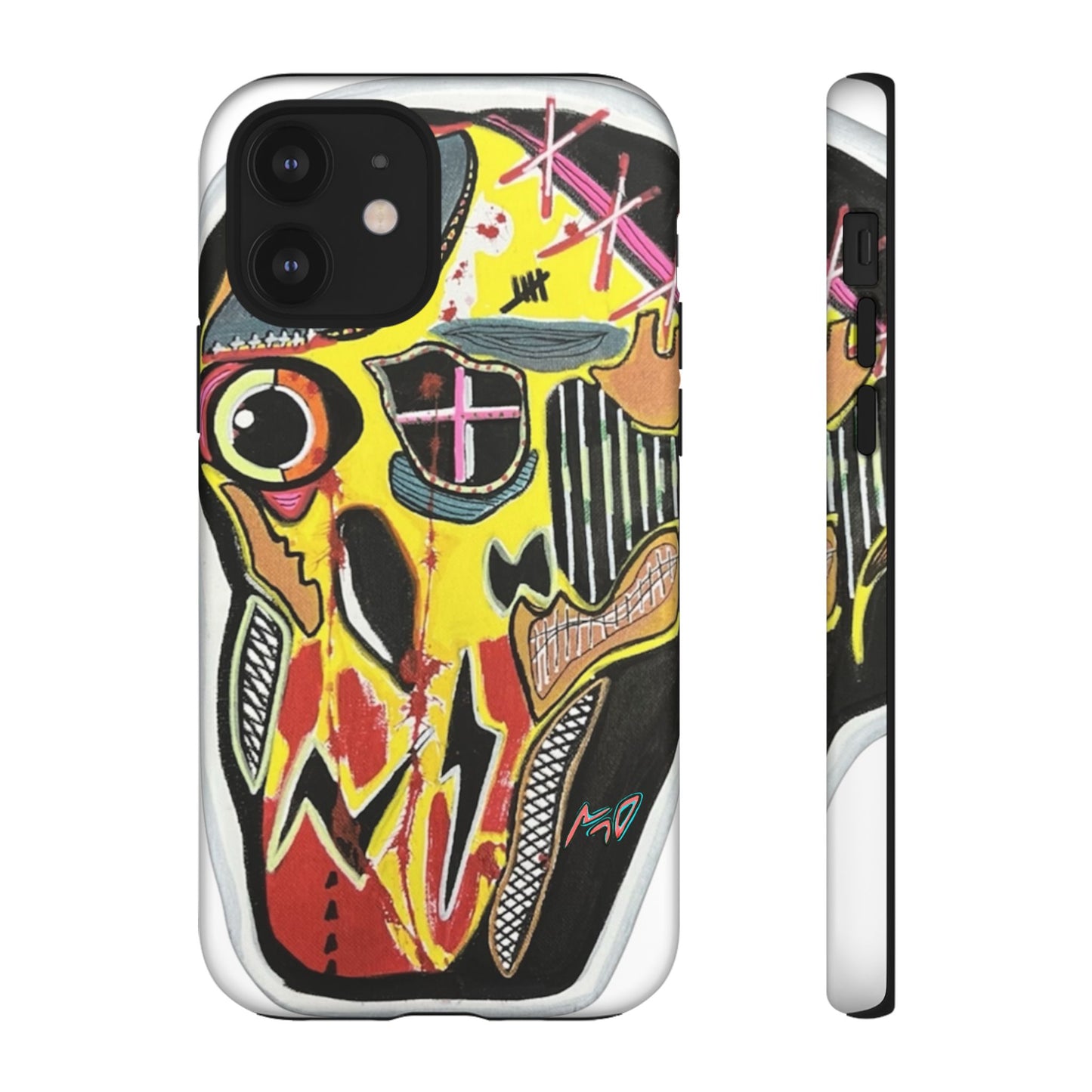 VINCENT.  Skull Riot Phone Case – Colorful Abstract Horror Art Protective Cover