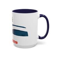 AERIAL.   Wave Accent Coffee Mug — Watersports Lover Gift