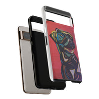 Colorful Pit LABRADOR Tough Phone Case — Vibrant Pop Art Dog Design