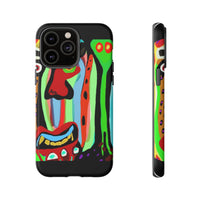 CRAZY.   Tribal Face Phone Case — Colorful Modern Art iPhone Cover