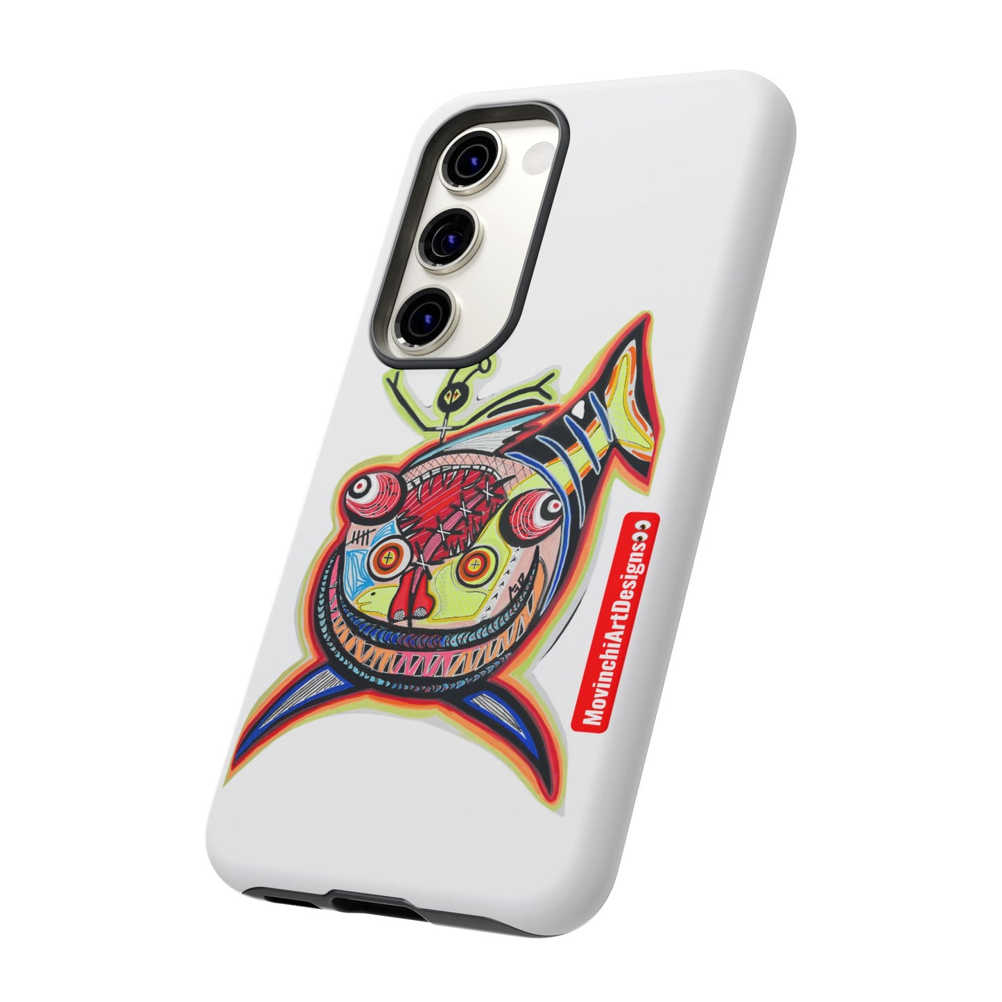 Phone Case — Colorful Abstract PARASITE  Fish Art Tough Cases