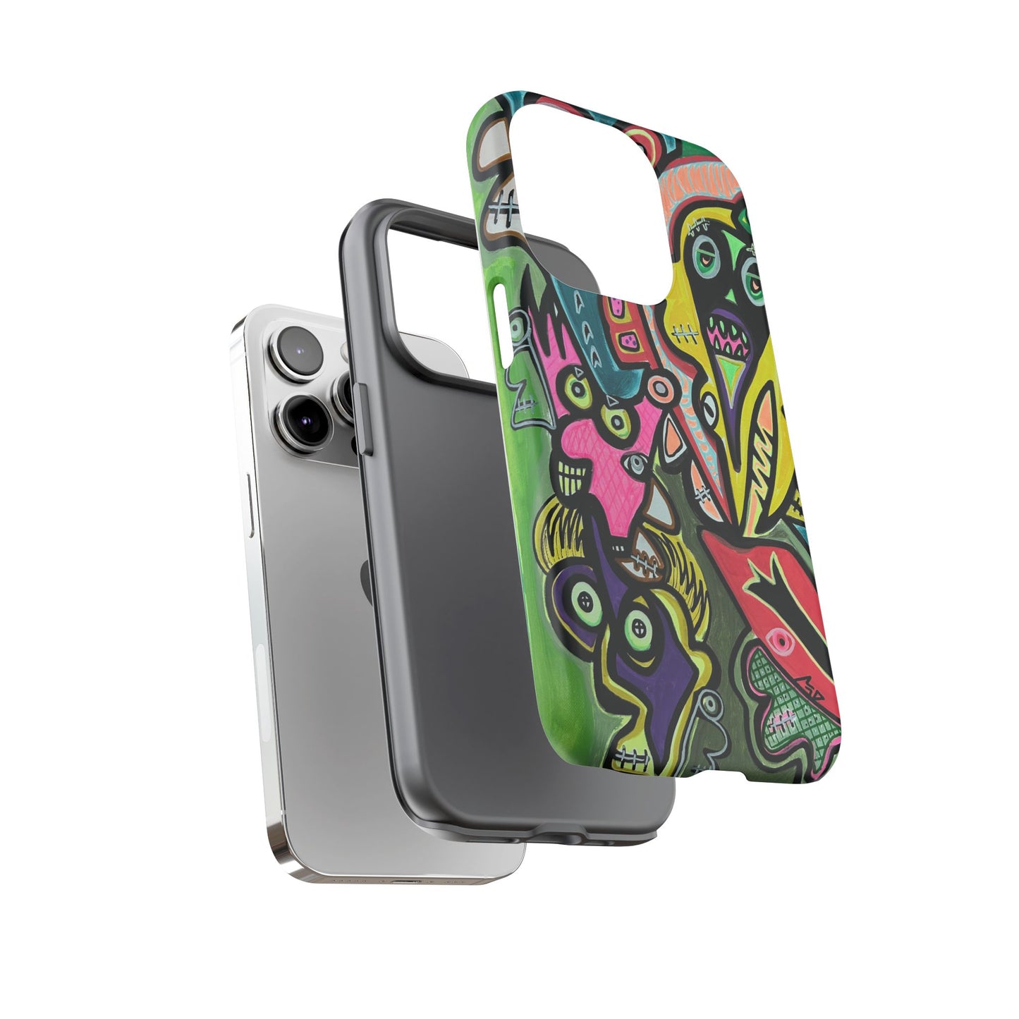 CONCERT  Abstract Graffiti Phone Case — Colorful Street Art Tough Cases