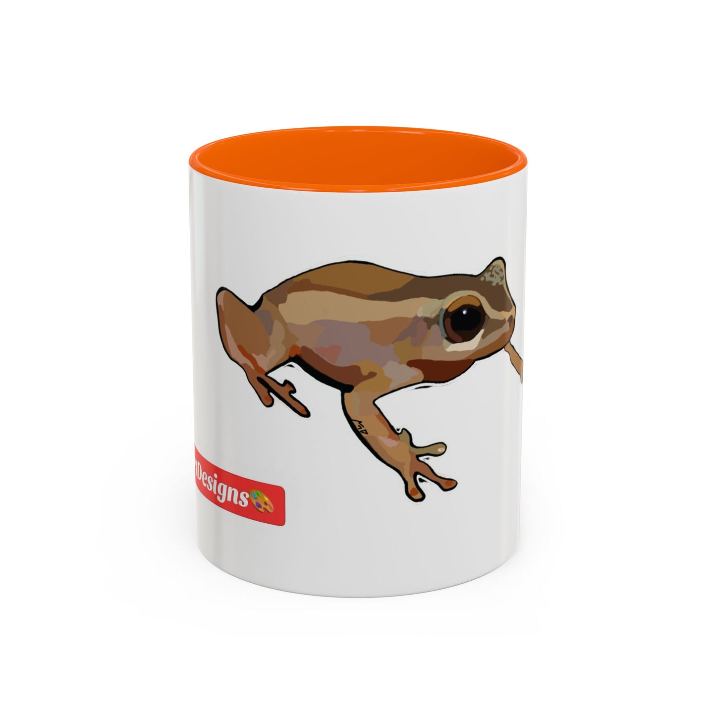 COQUI.  Frog Accent Coffee Mug — Cute Woodland Tree Frog Design (11/15 oz)