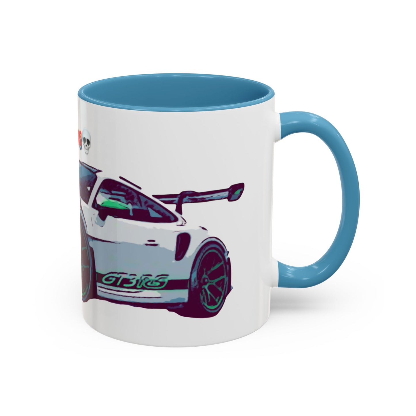 Porsche GT3 Cup Accent Coffee Mug – Racing Car Graphic 11/15oz