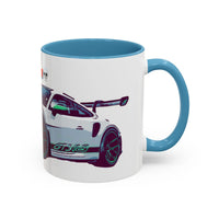 Porsche GT3 Cup Accent Coffee Mug – Racing Car Graphic 11/15oz
