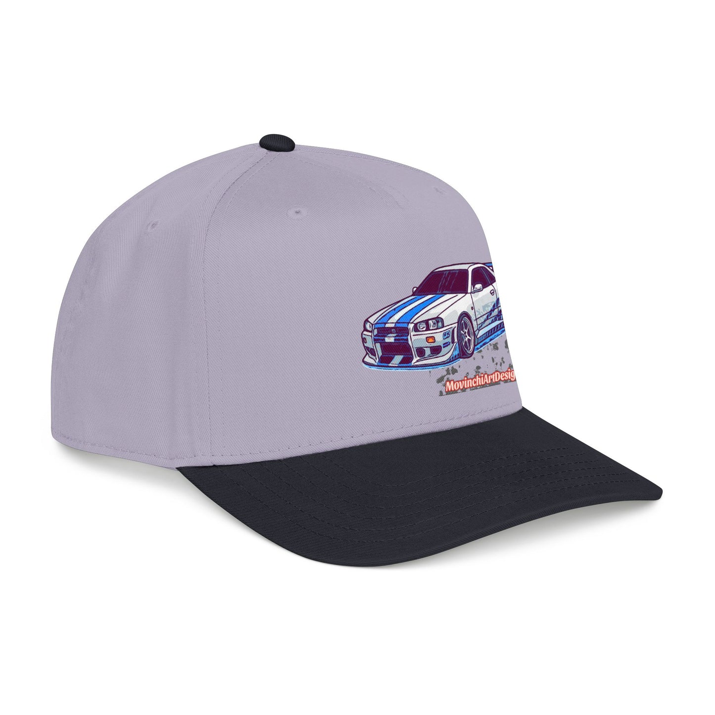 Racing Skyline Embroidered Cap — Vintage GT Sports Car Hat