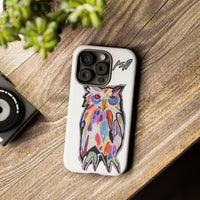 Colorful Owl Phone Case — Artistic Owl Illustration Tough Case