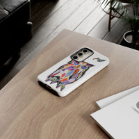 Colorful Owl Phone Case — Artistic Owl Illustration Tough Case