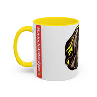 MR COCKER Dog Portrait Accent Coffee Mug — Brown Spaniel Art Mug (11/15oz)