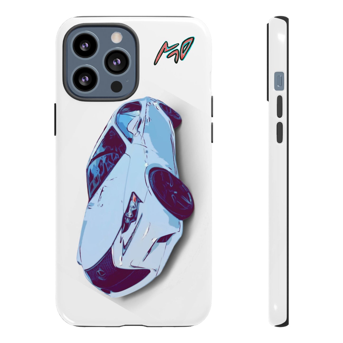 Melvin White Sports Car Phone Case - Retro Pop Art Supercar Protective Tough Case
