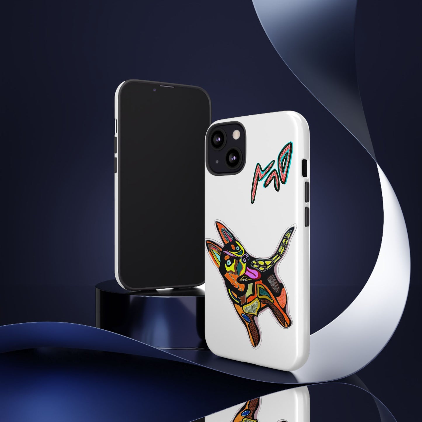 HUSKY  Colorful Abstract Dog Phone Case — 'MAD' Signature Protective Case