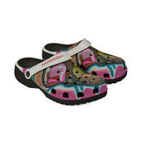 FLOW DOG  Pug Pop Art EVA Foam Clogs — Colorful Cartoon Dog Slip-On Shoes
