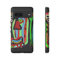 CRAZY.   Tribal Face Phone Case — Colorful Modern Art iPhone Cover