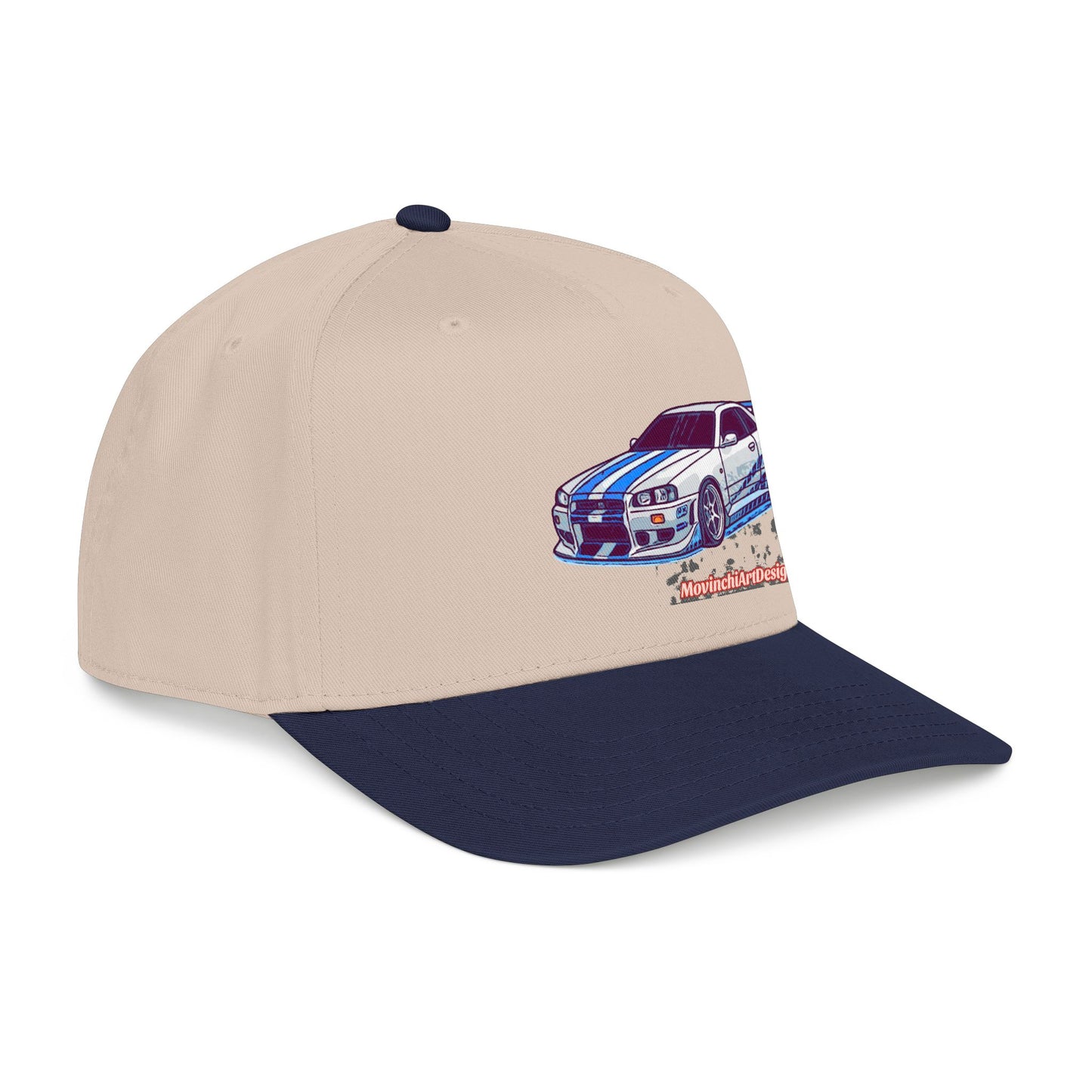 Racing Skyline Embroidered Cap — Vintage GT Sports Car Hat