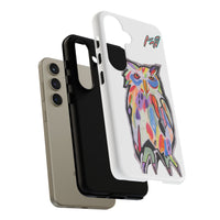 Colorful Owl Phone Case — Artistic Owl Illustration Tough Case
