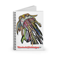 CRAZY TUNA Art Spiral Notebook — Colorful Drip Illustration Ruled Journal