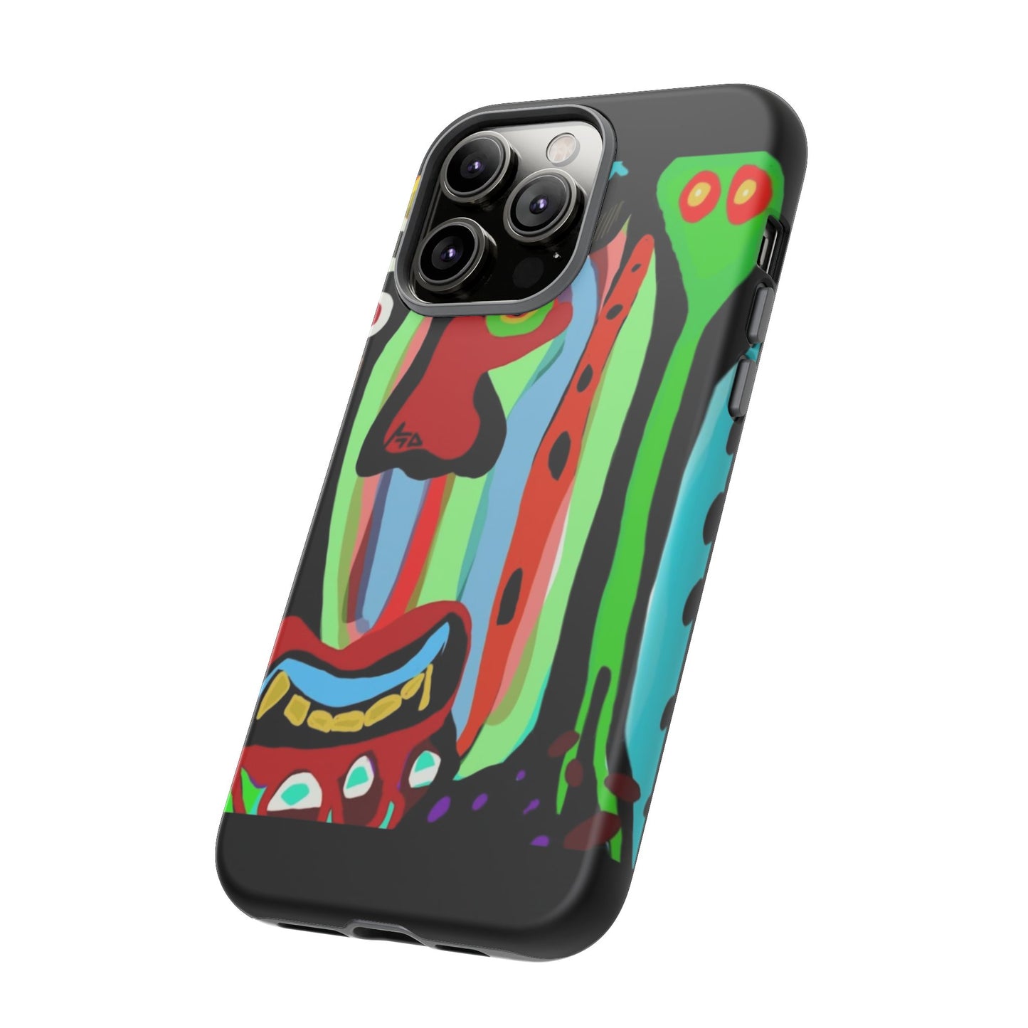 CRAZY.   Tribal Face Phone Case — Colorful Modern Art iPhone Cover