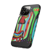 CRAZY.   Tribal Face Phone Case — Colorful Modern Art iPhone Cover