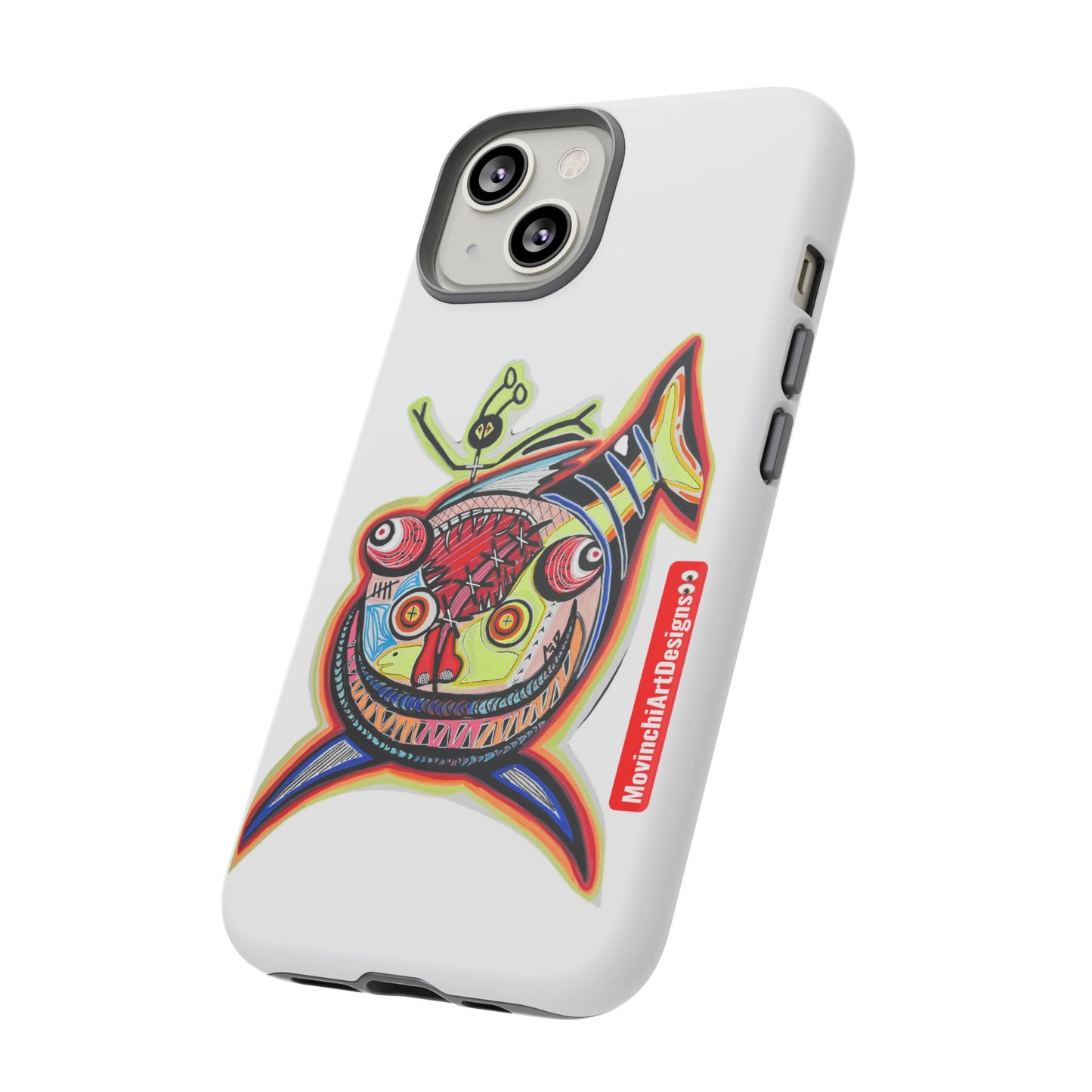 Phone Case — Colorful Abstract PARASITE  Fish Art Tough Cases