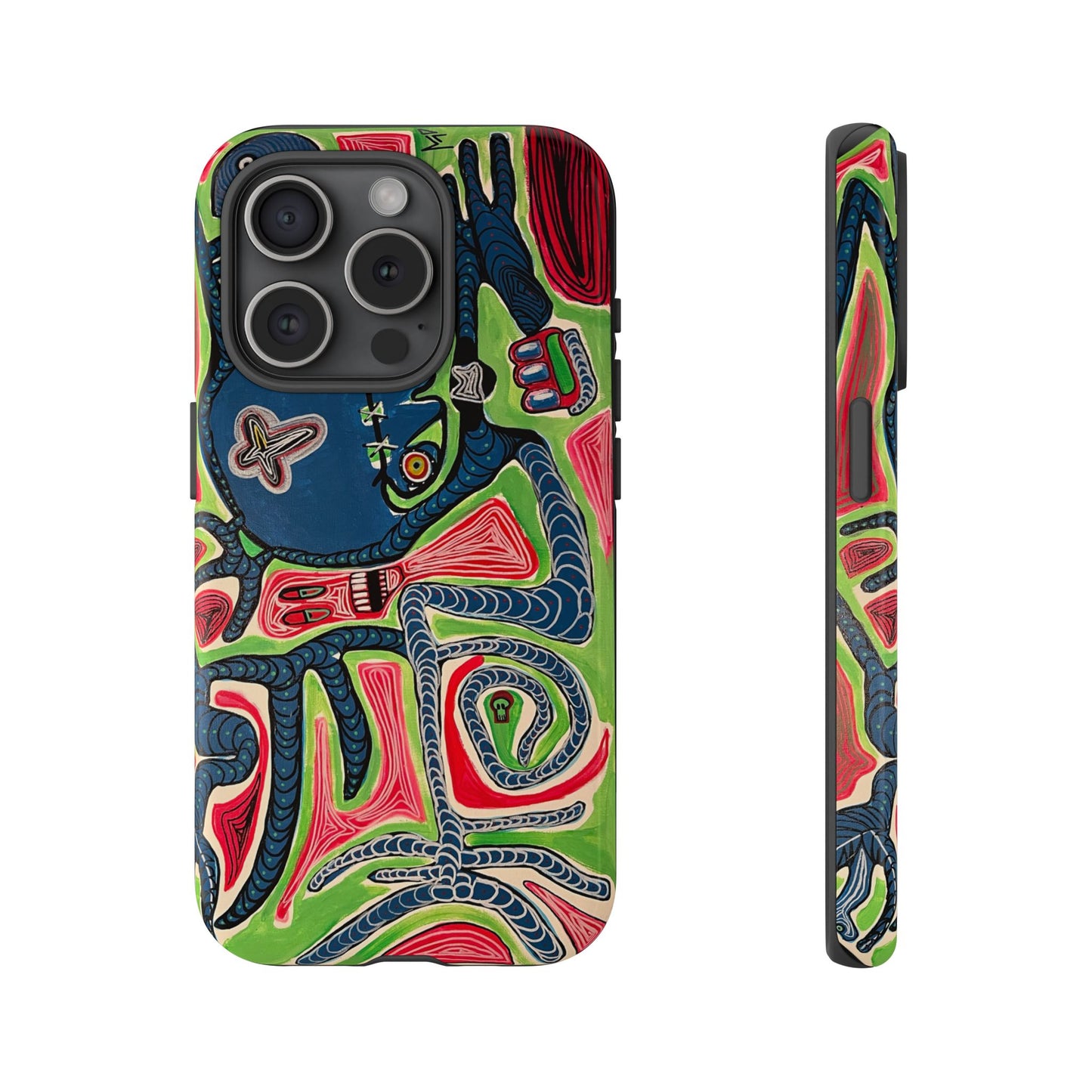 Abstract AFTERLIFE Phone Case — Bold Psychedelic Music Art