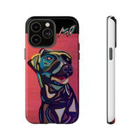 Colorful Pit LABRADOR Tough Phone Case — Vibrant Pop Art Dog Design