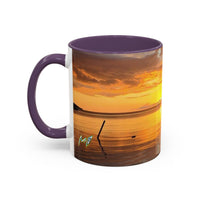 Sunset Harbor Coffee Mug — Golden Beach Sunrise Accent Mug (11/15oz)