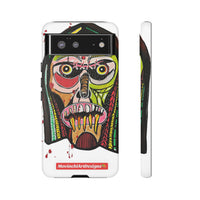 KUNTA.  Abstract Tribal Skull Phone Case — Colorful Street Art Protective Cover