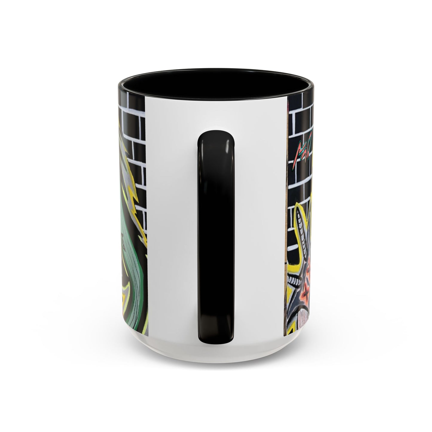 CHUPACABRAS.  Green Monster Art Coffee Mug — Spooky Neon Creature Accent Mug (11/15oz)